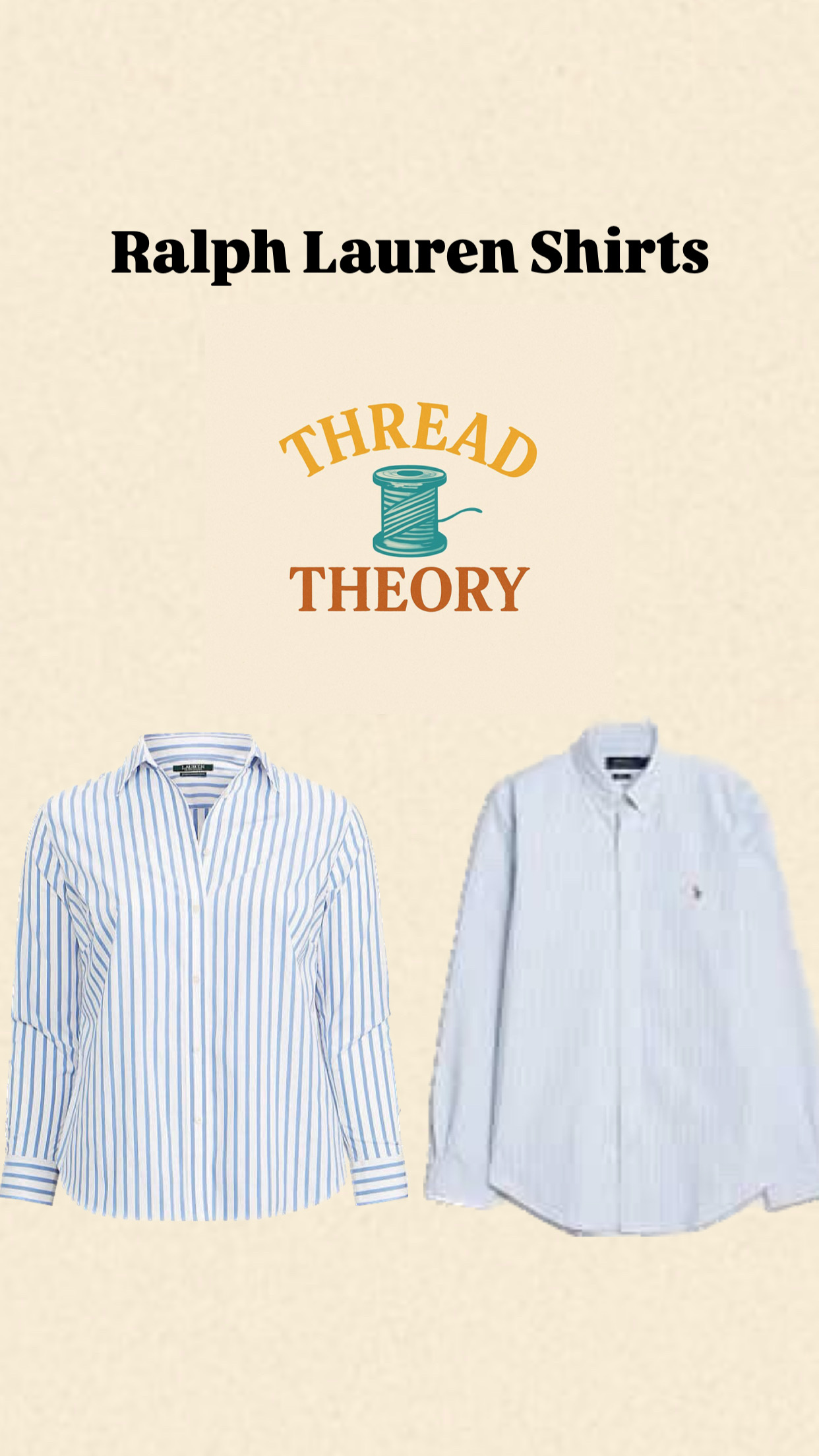 Raph Lauren Button-down shirts (90% Plain and Stripes)