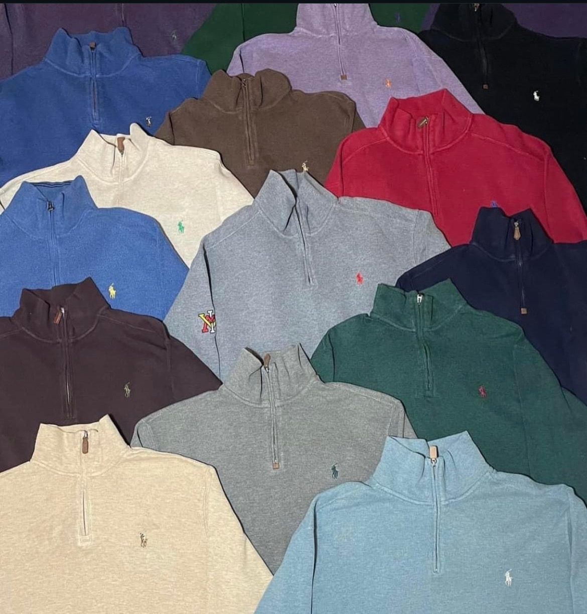 Ralph Lauren 1/4 Zip y Mezcla de 100pcs de Tejer en Cable