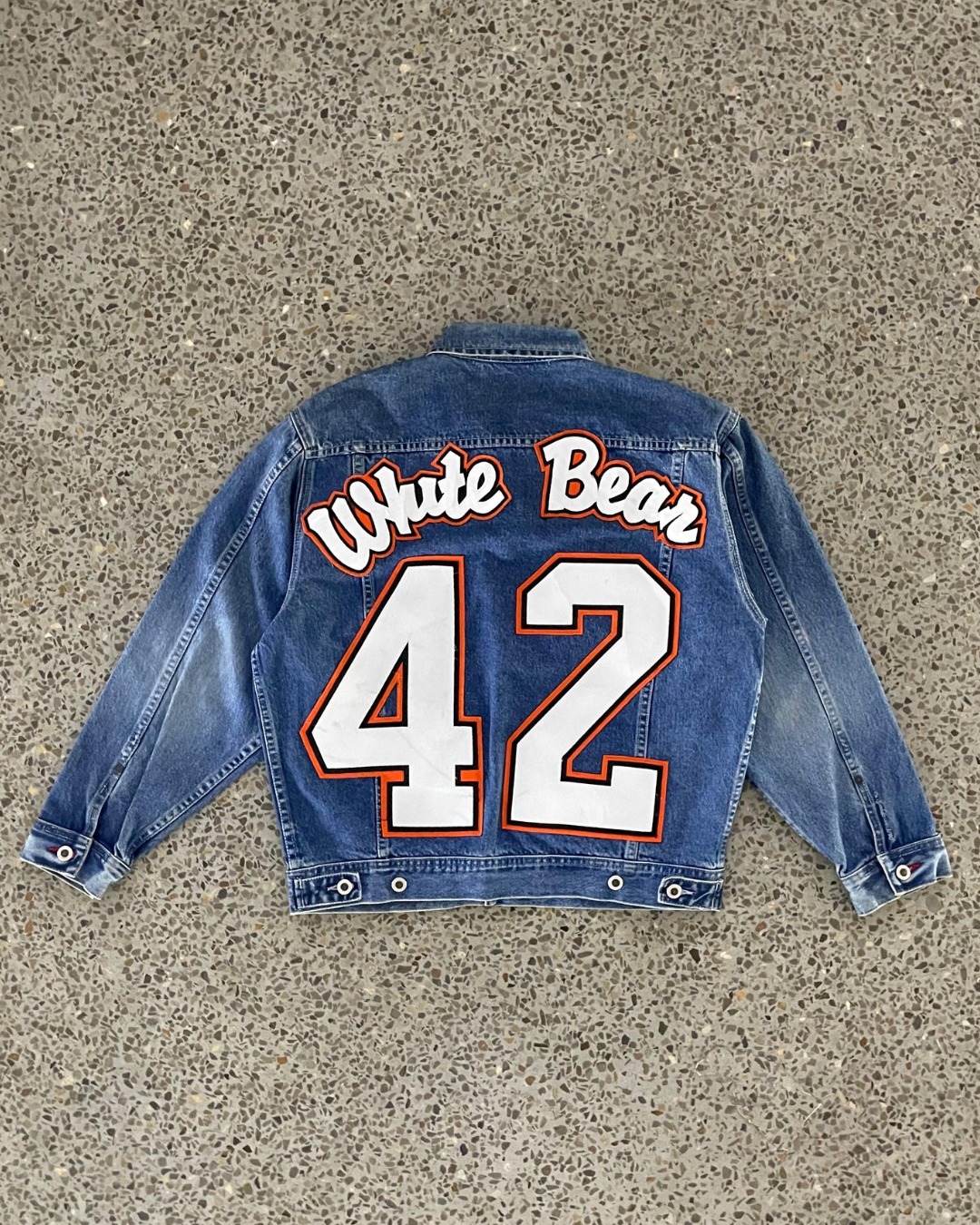 Upcycled Varsity Patch Denim Jacket