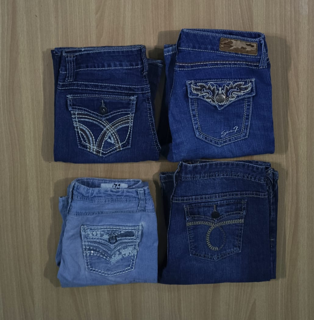 JA 0534 ヴィンテージ 装飾 フレアジーンズ