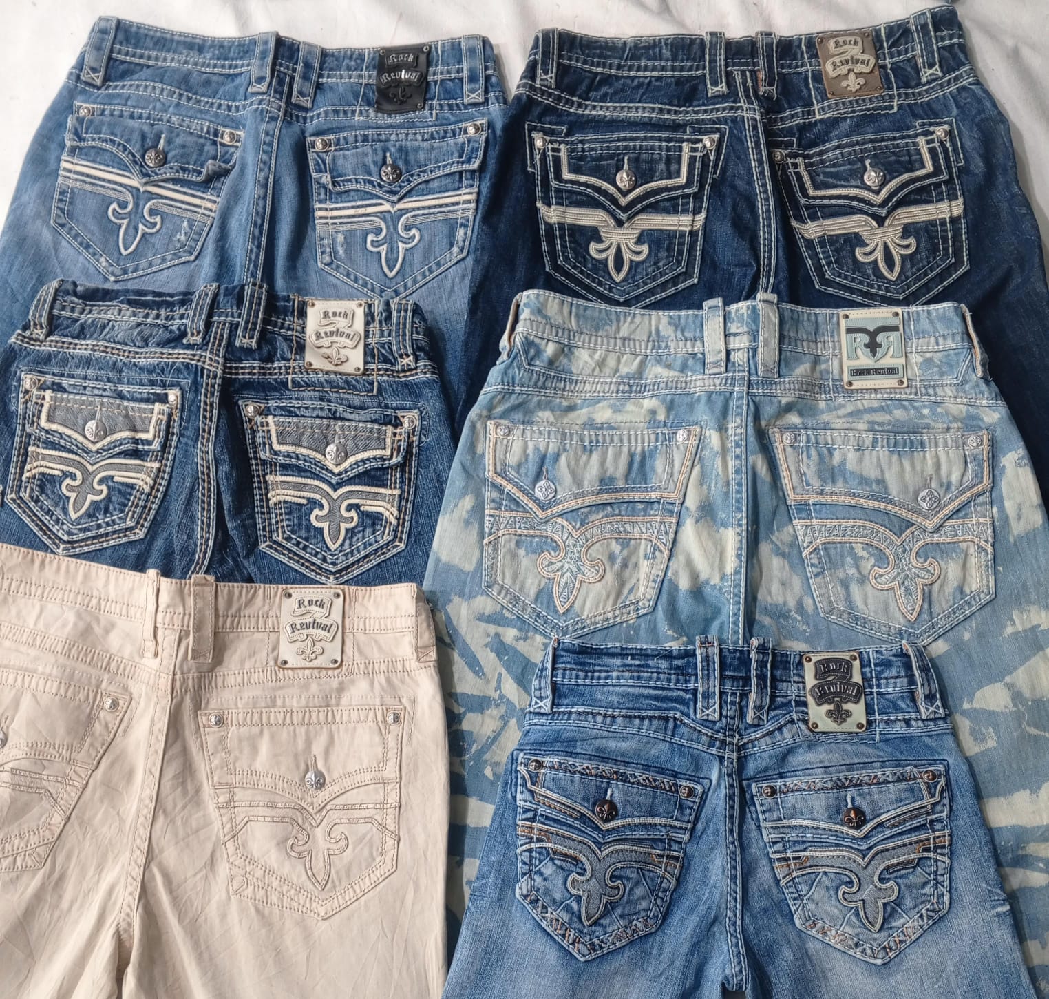 CR5751 Vintage Rock Revival Men’s Jeans