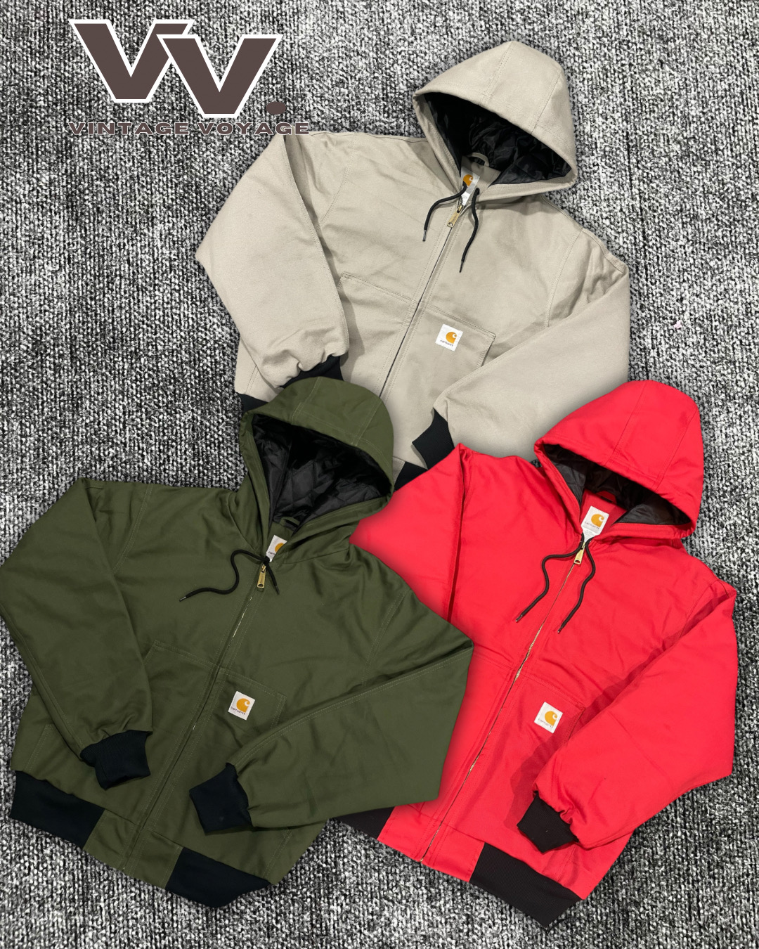Carhartt reworked style mix colour hooded jackets #3012