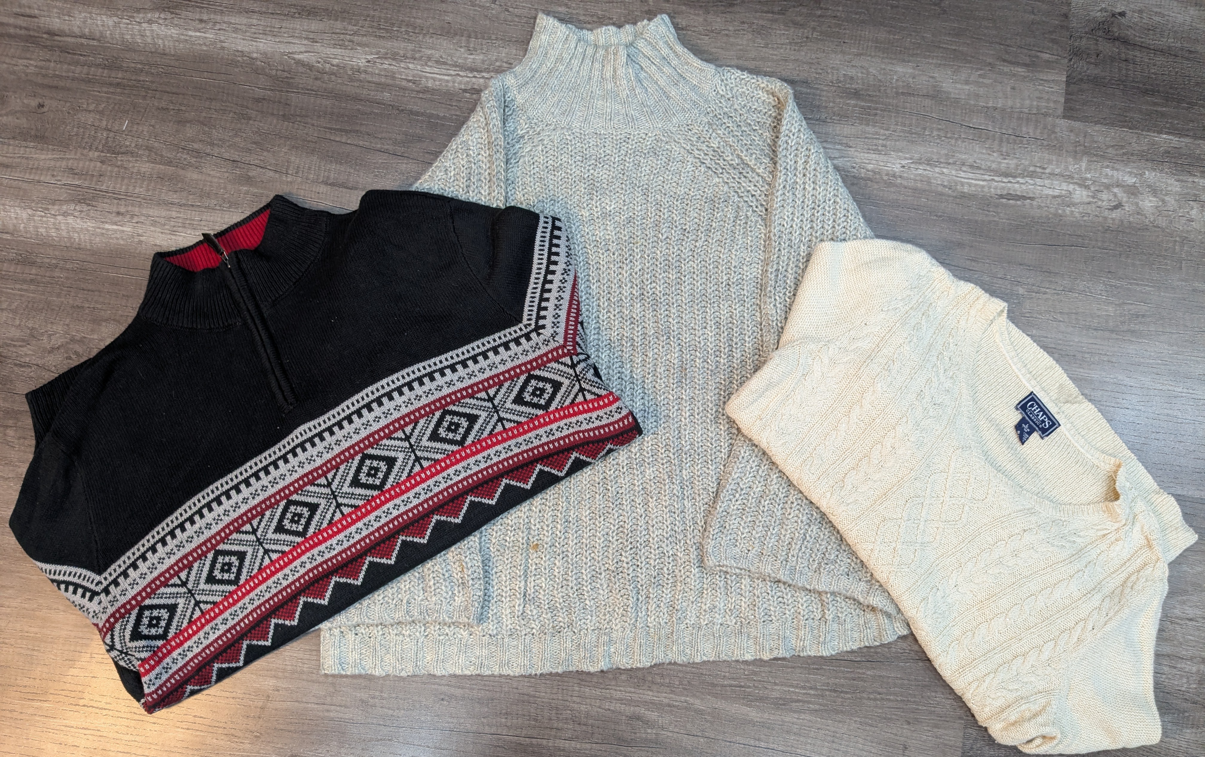 1769 - Chaps Casual, maglioni a collo alto, a cerniera completa e a cerniera ¼