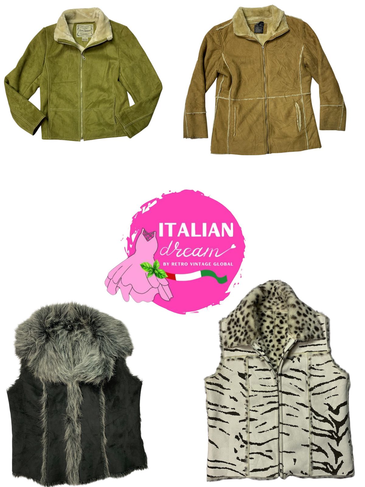 Vestes afghanes uniques Y2k