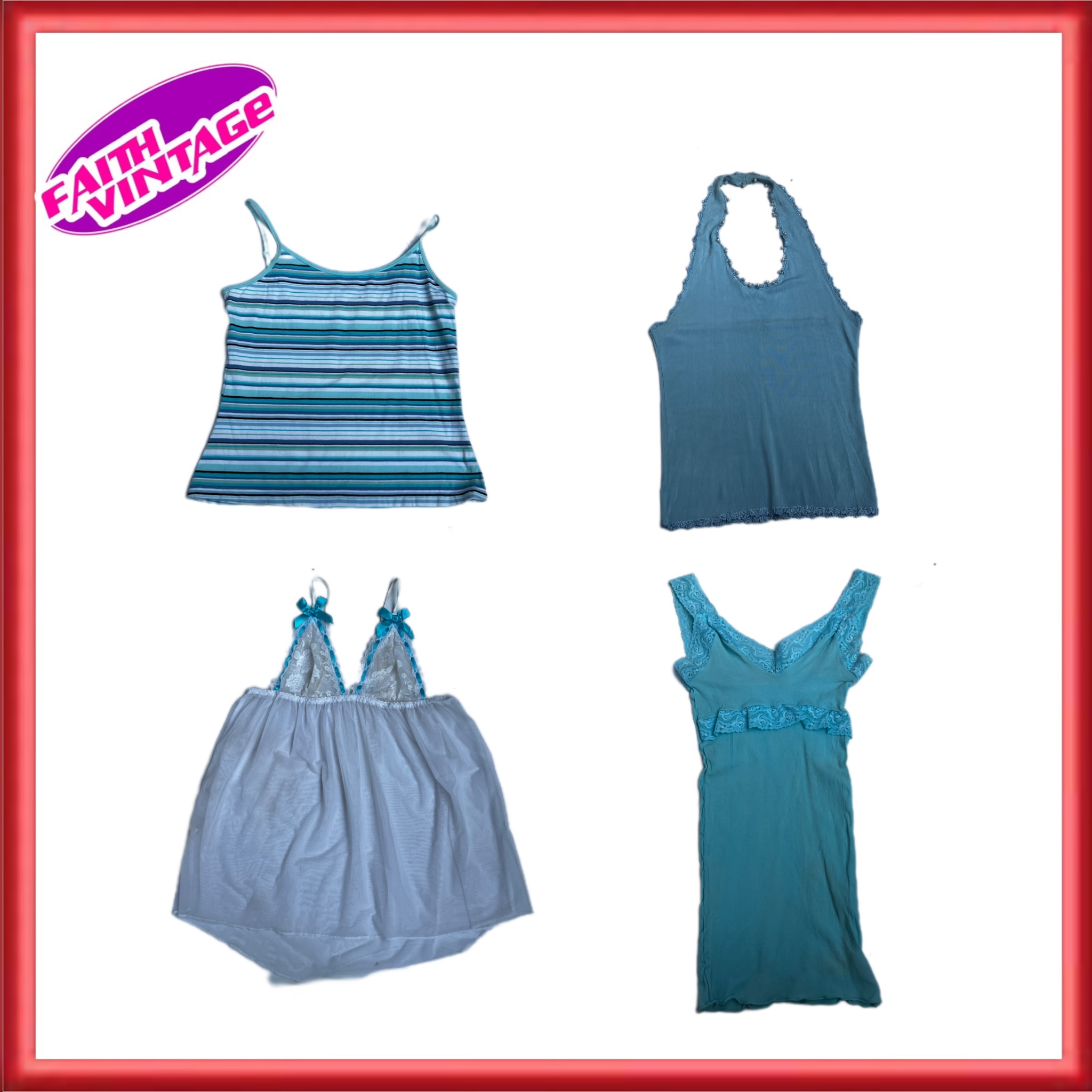 Glacier Blues Robes, Hauts et Jupes Mix Bundle (FV-282)