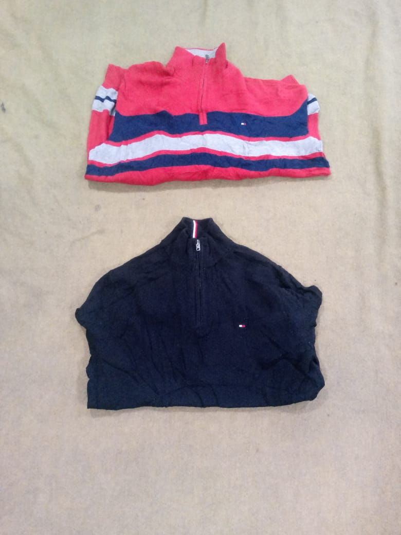 トミーヒルフィガー 1/4ジップセーター