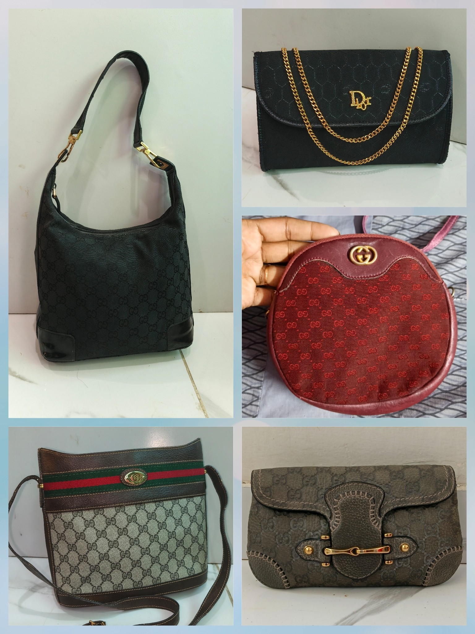 Authentic bags gucci dior