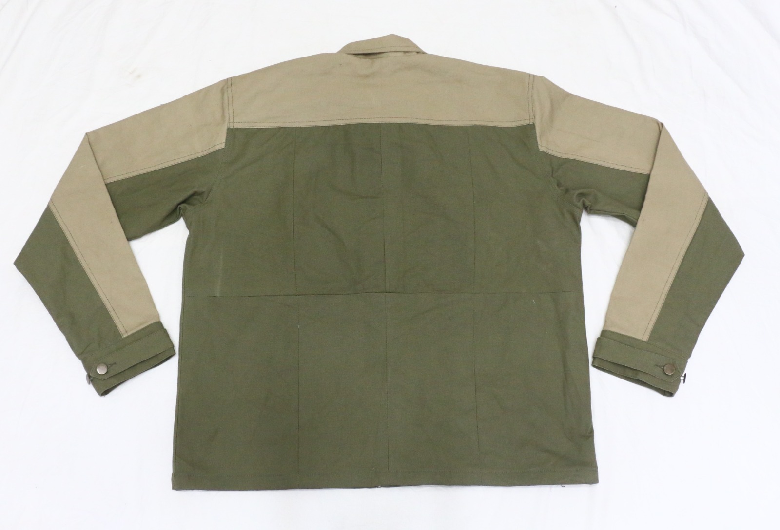 CR1091  Upcycled Two-Tone Utility Zip Jacket