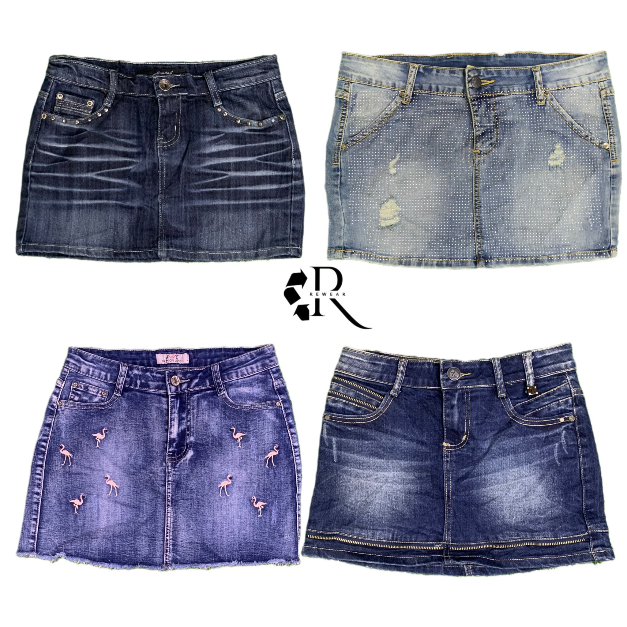 JUPE MINI EN DENIM Y2K IT GIRL RW-1418
