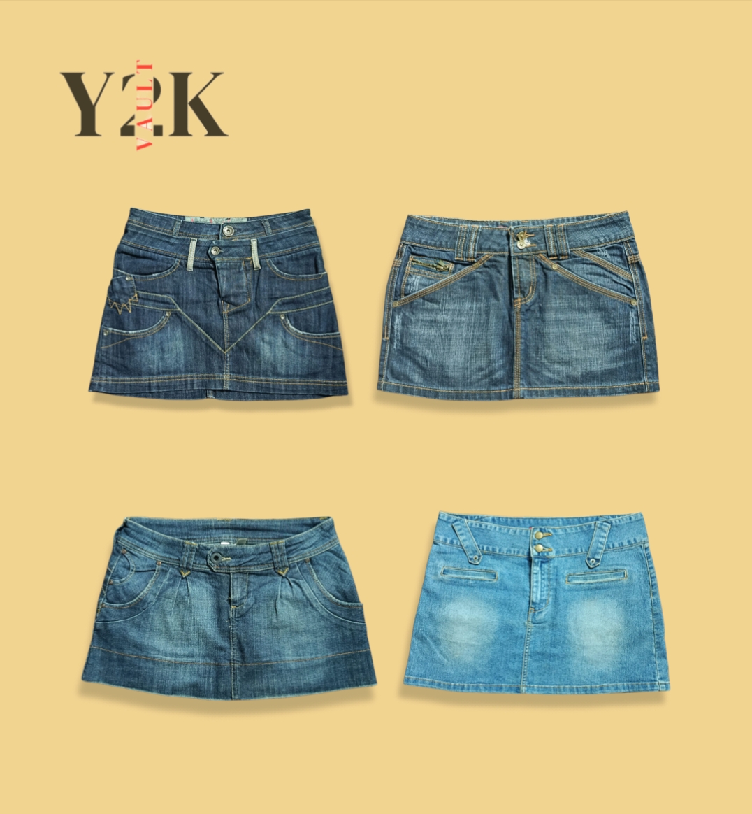 Y2Kデニムミニスカート（Yv-561）