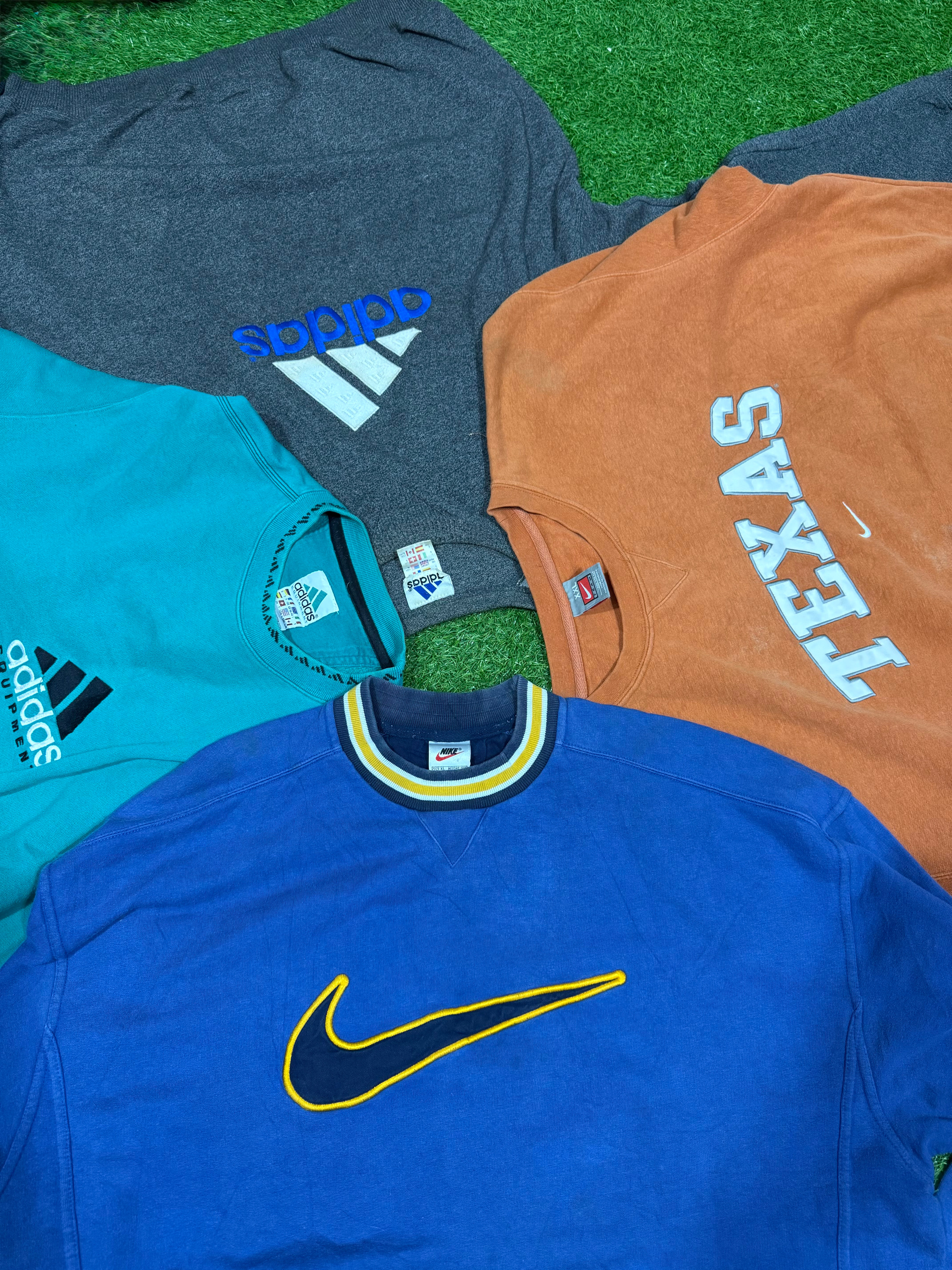 Nike addidas vintage sweatshirts