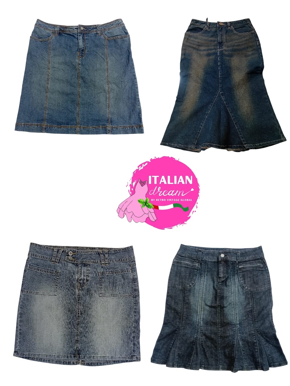 Y2k unique Denium mini skirt