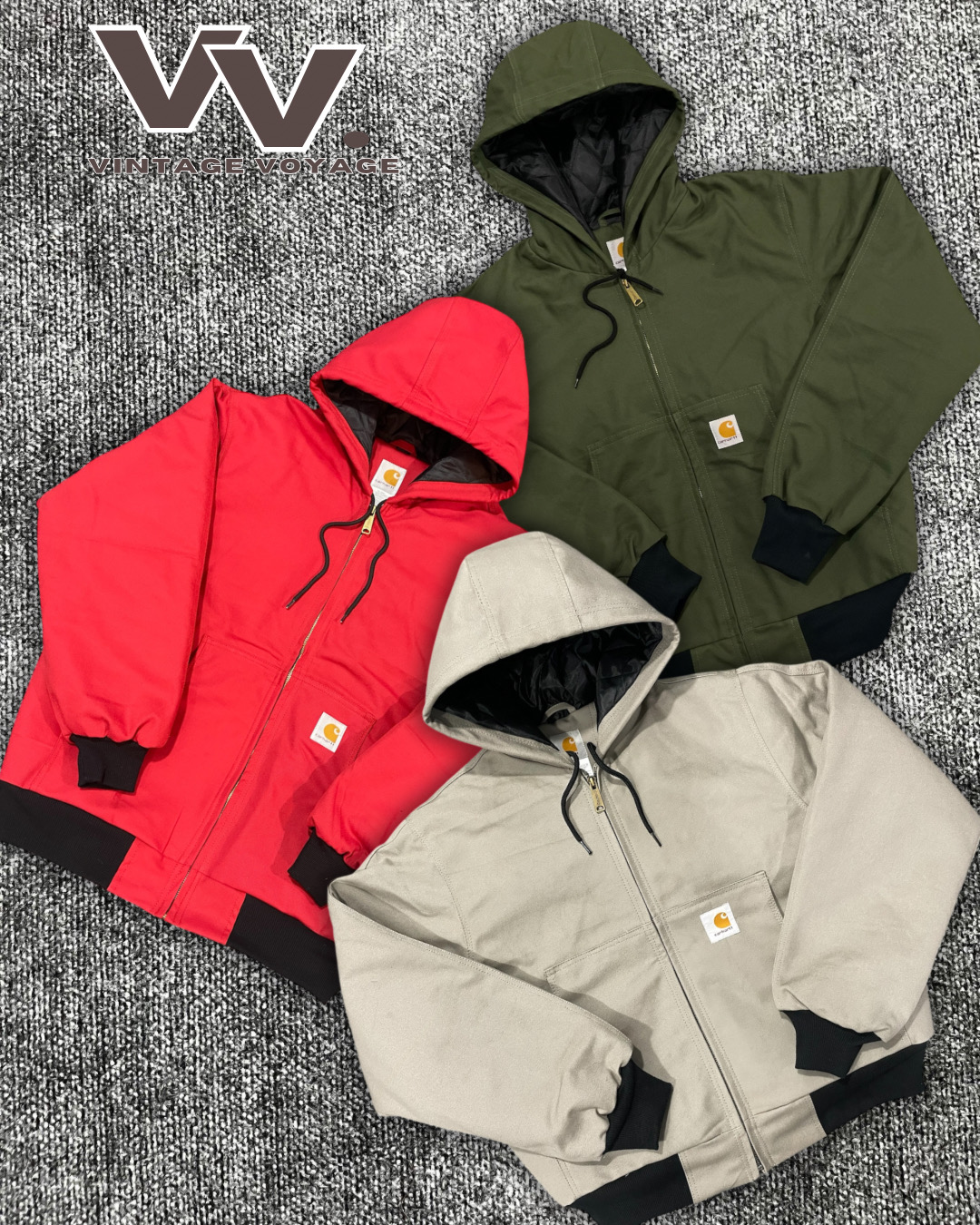 Carhartt reworked style mix colour hooded jackets #3112