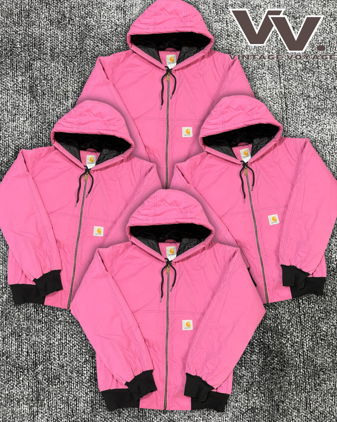 Jackets actifs légers de couleur rose style rework Carhartt #3112