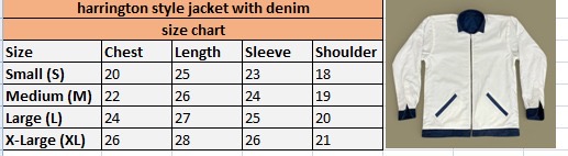 「Fs-56 アップサイクルハリントンスタイルジャケット デニムオリジナル刺繍付き」