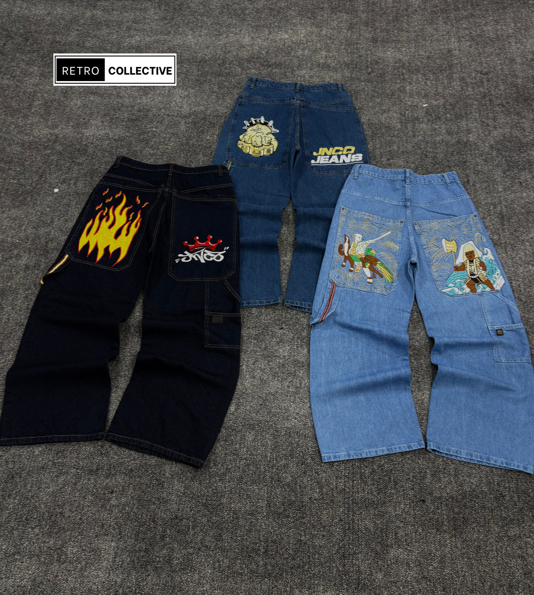Embroided Hip Hop Baggy Jeans {31/12}
