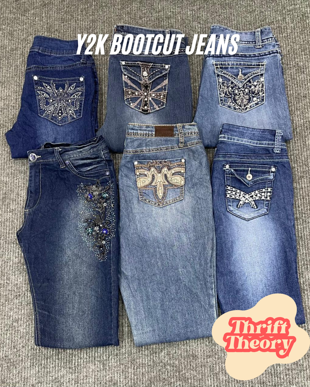 Y2K Bootcut Jeans - (31/12)