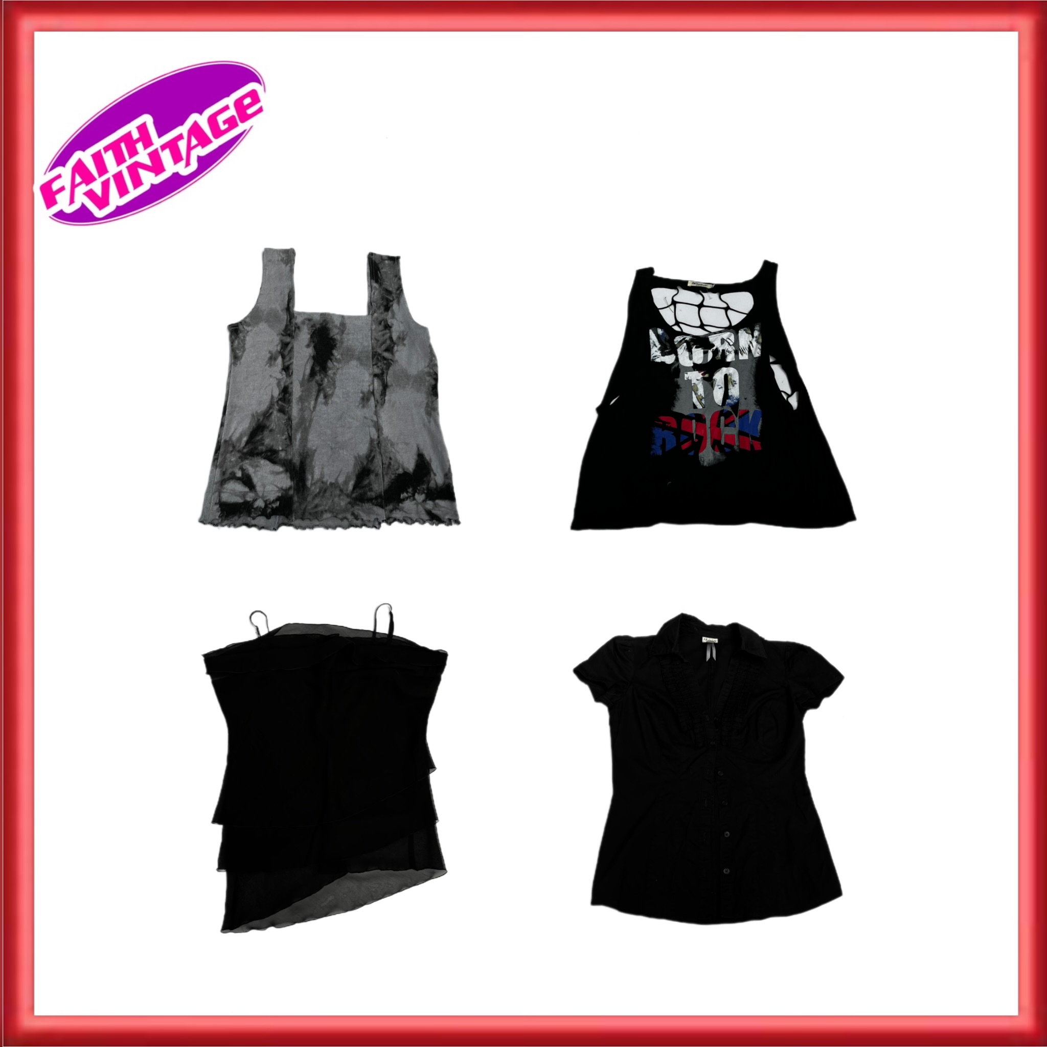 Castlevania Blackout Mix Skirt Dresses & Tops Bundle(FV-293)