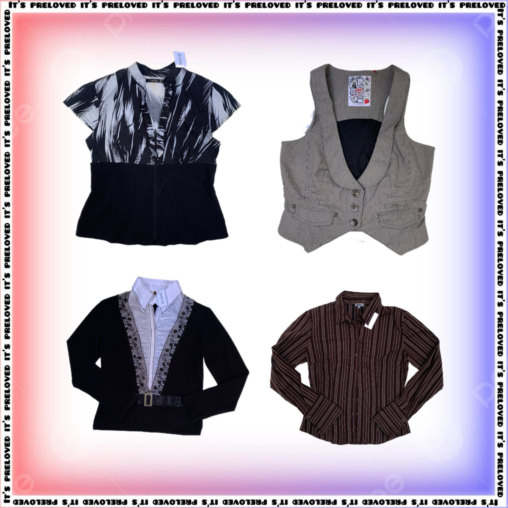 Y2K Corporate-Tops, Skirts, Coats Musfira (SS-1797)