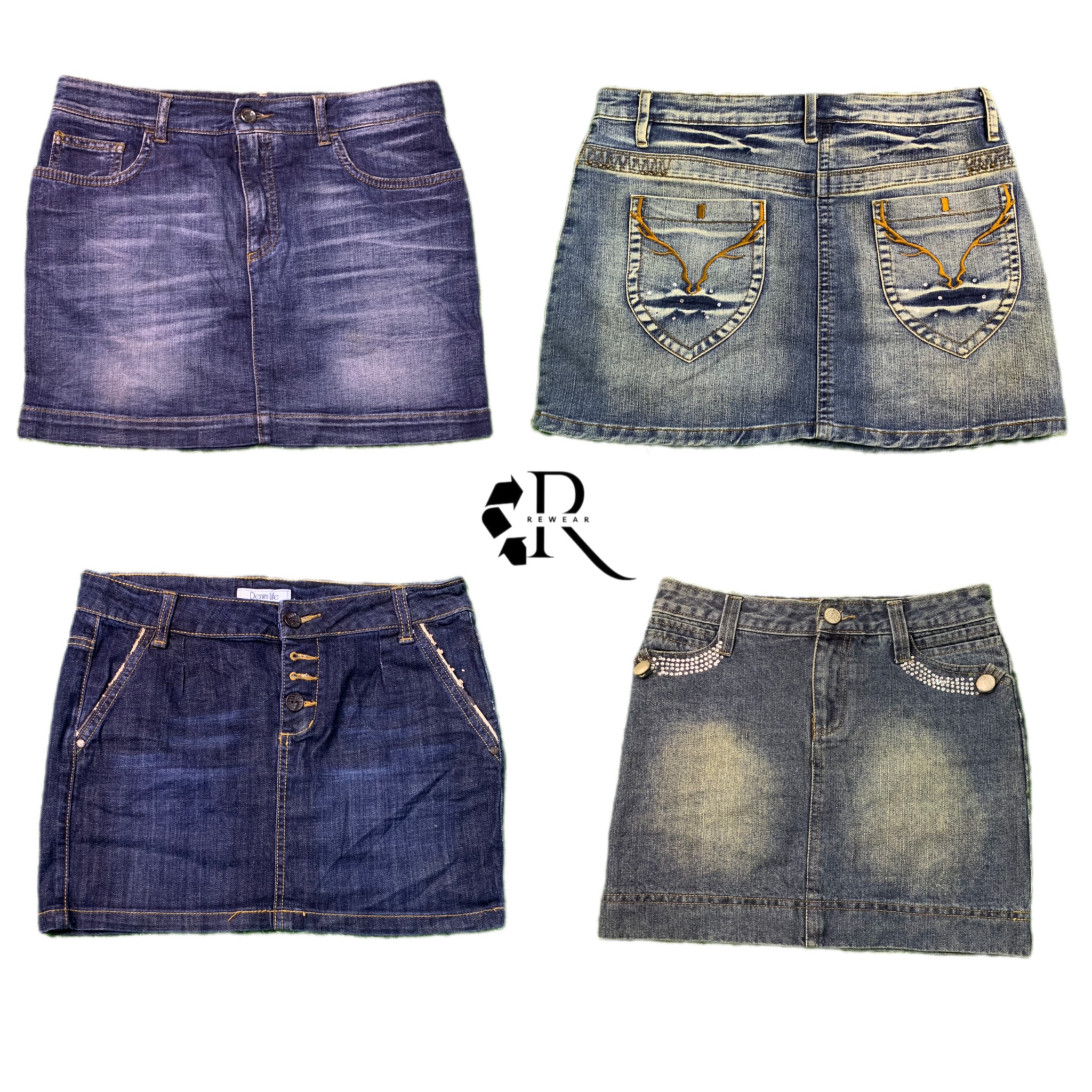 Y2k Paris Hilton Era Denim Mini Skirt  Rw-1432-9