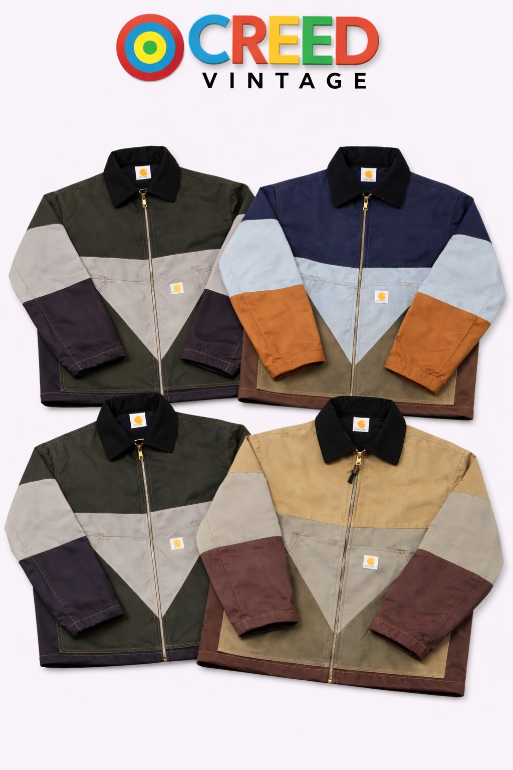 Veste multi-couleurs Carhartt upcyclée CR1095