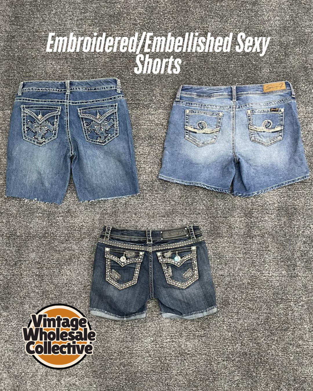 Shorts sexy brodés/embellis - (31/12)