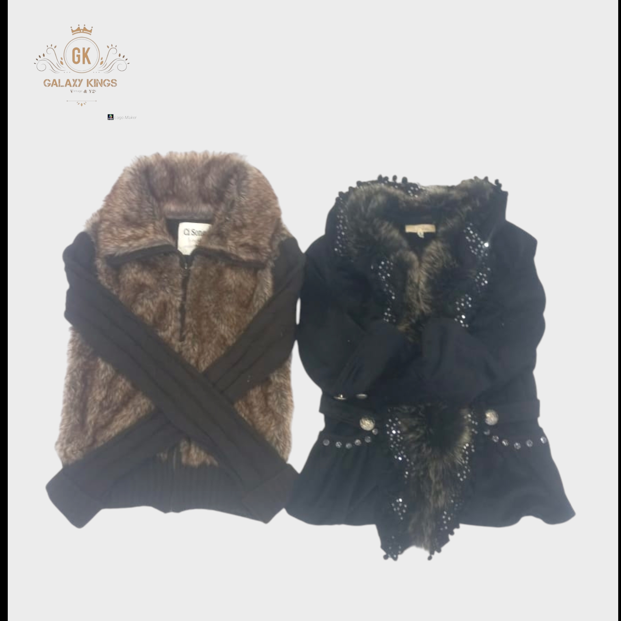 Tricot en fausse fourrure Y2K des années 90