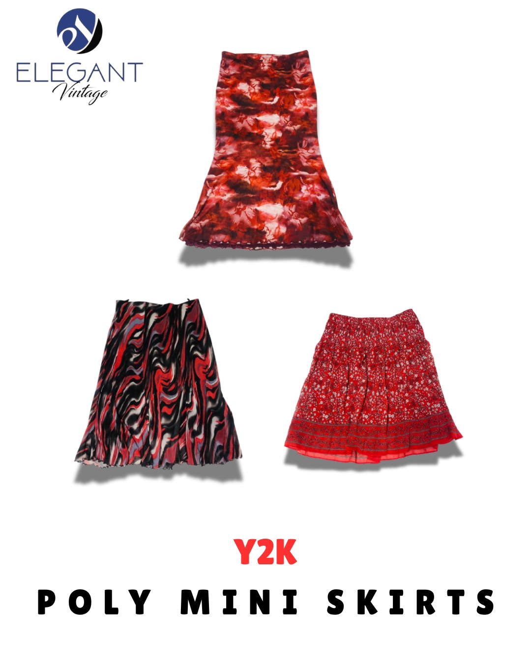 Y2K Poly Mini Skirts - EV1711