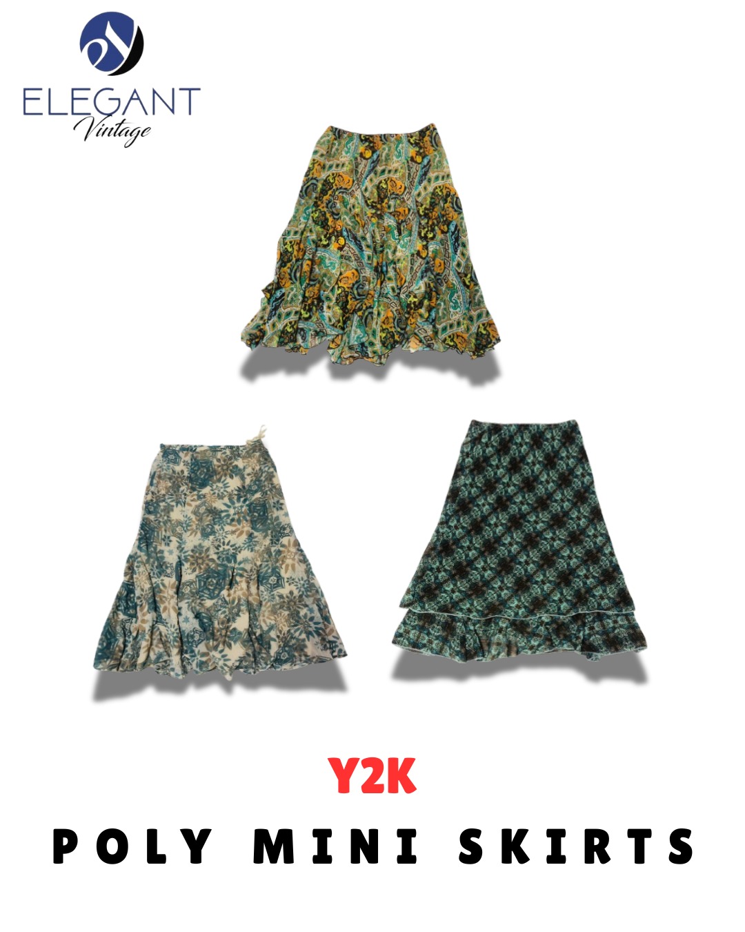 Y2K Poly Mini Skirts - EV1717