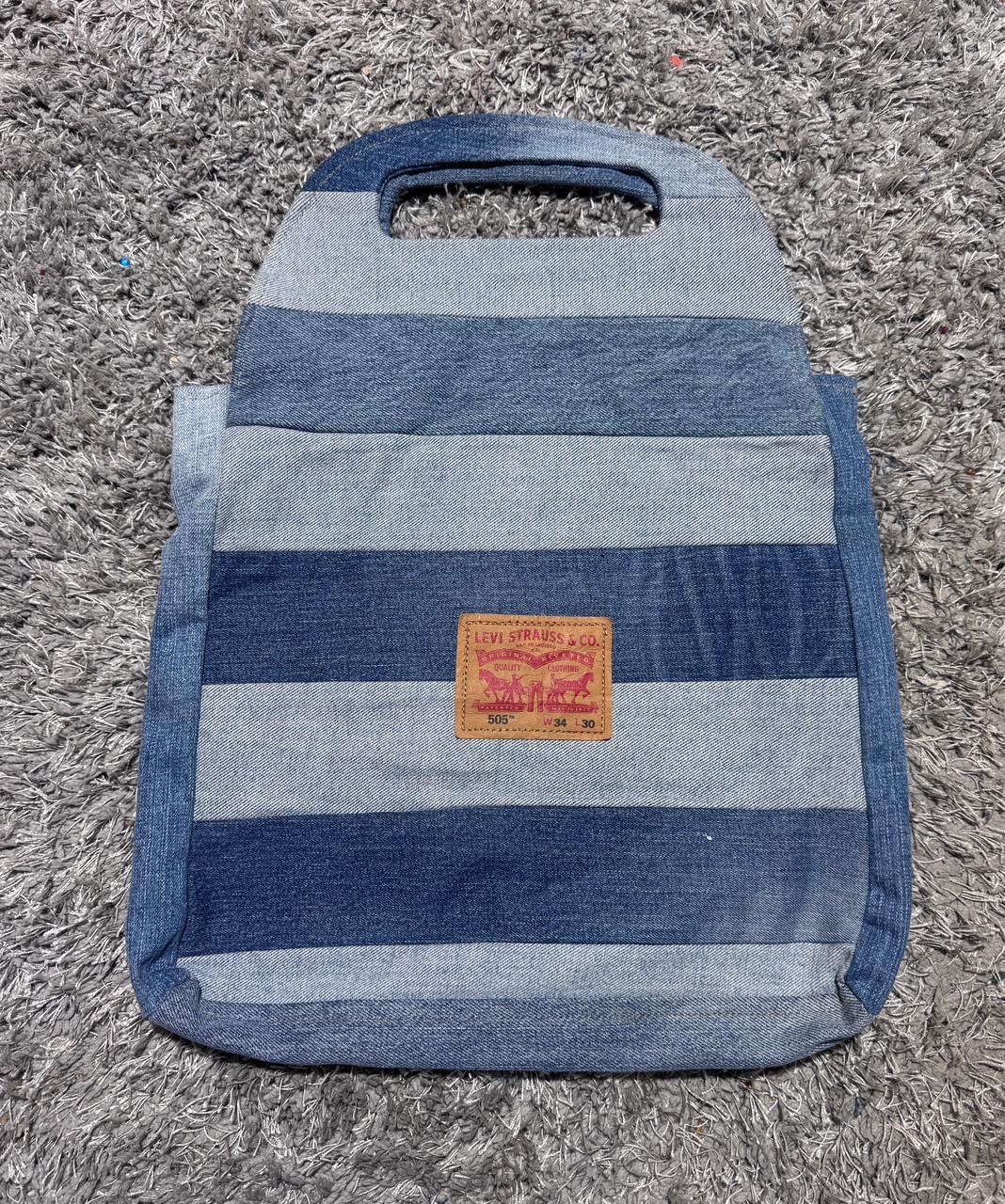 Upcycled Levi’s Denim Stripes Bags