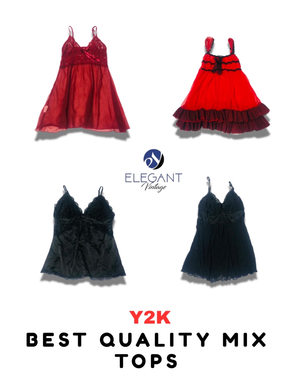 Y2K Best Quality Mix Tops - EV1744