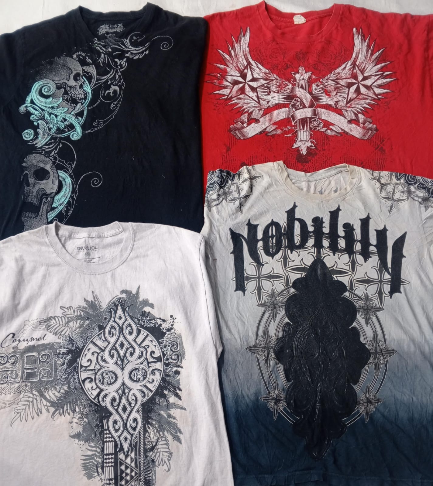 CR5761 ヴィンテージ スカル Tシャツ