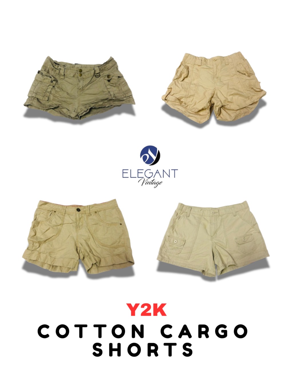 Y2K Baumwoll Cargo Shorts - EV1751