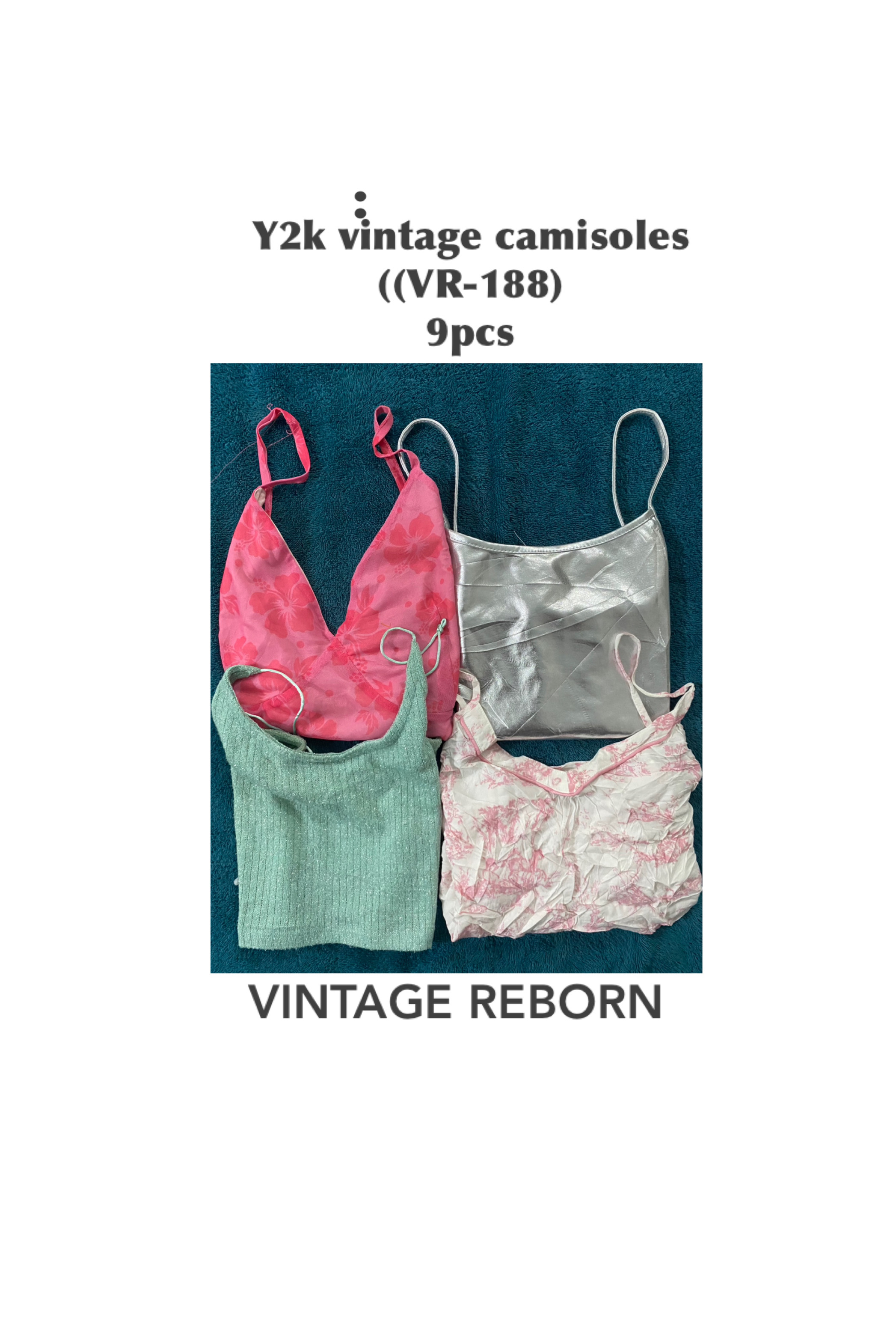 Y2Kアイランドグロー：ヴィンテージキャミソールバンドル（VR-188）