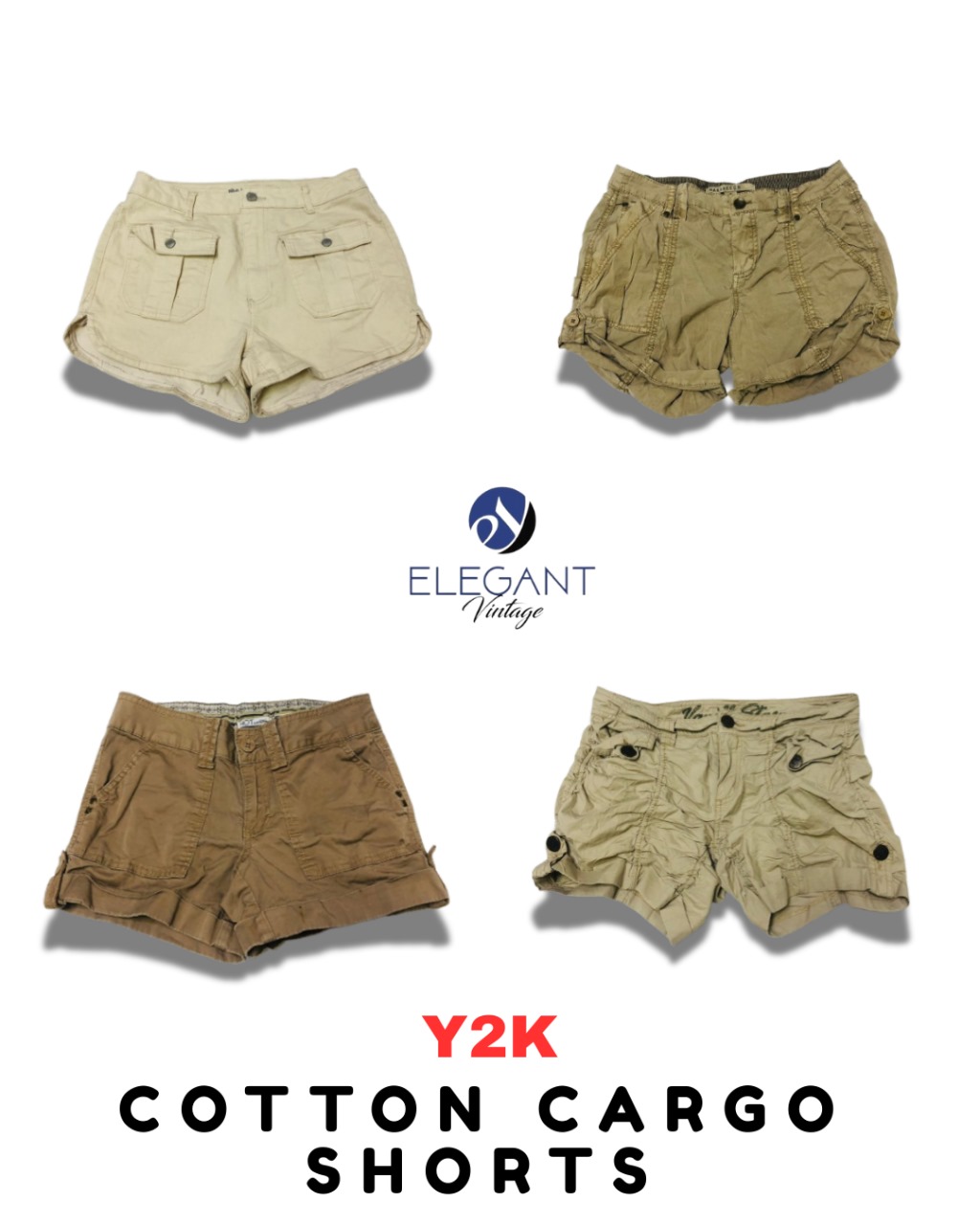 Y2K Baumwoll Cargo Shorts - EV1757