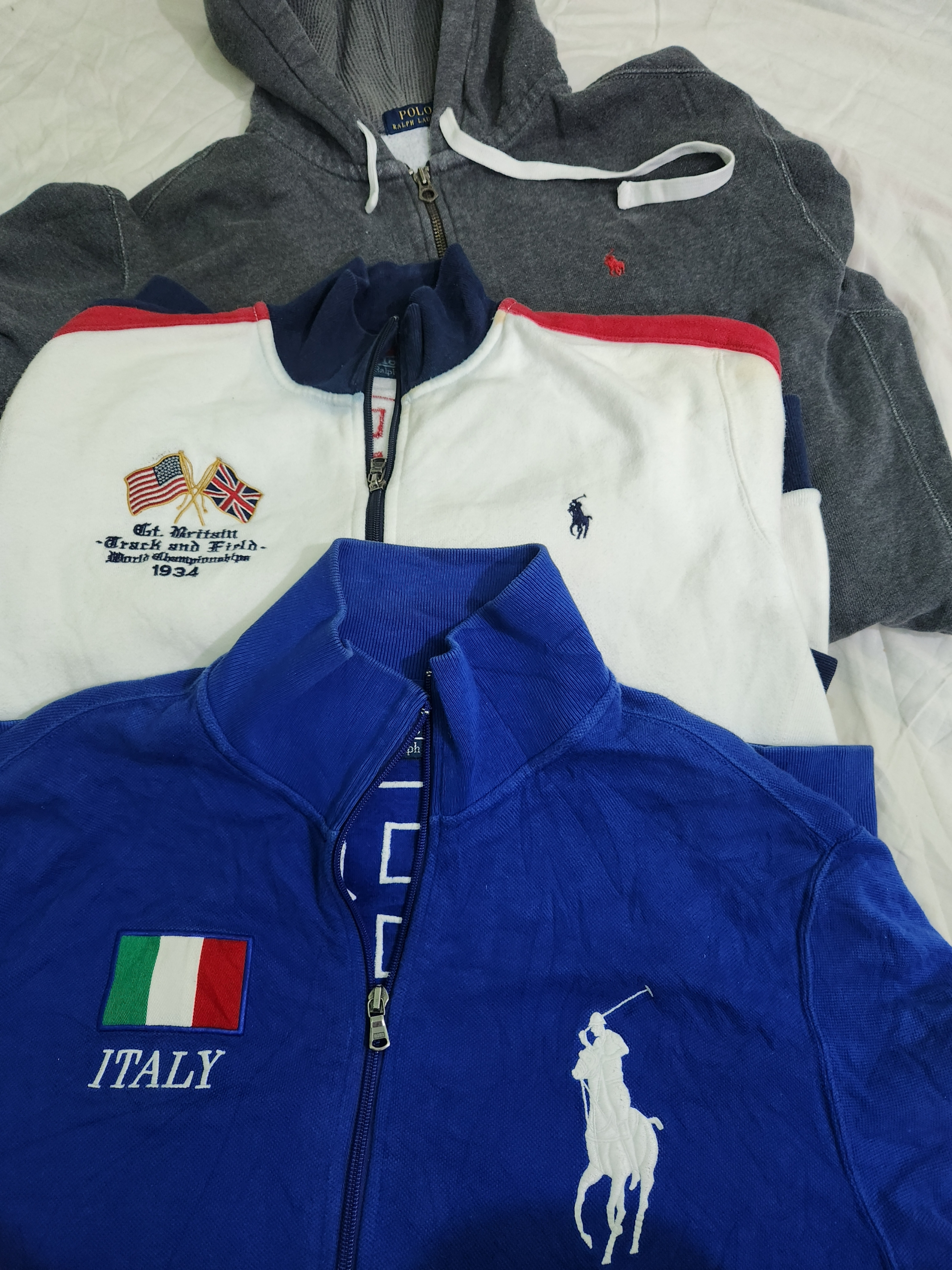 Ralph lauren zipper and hoodies