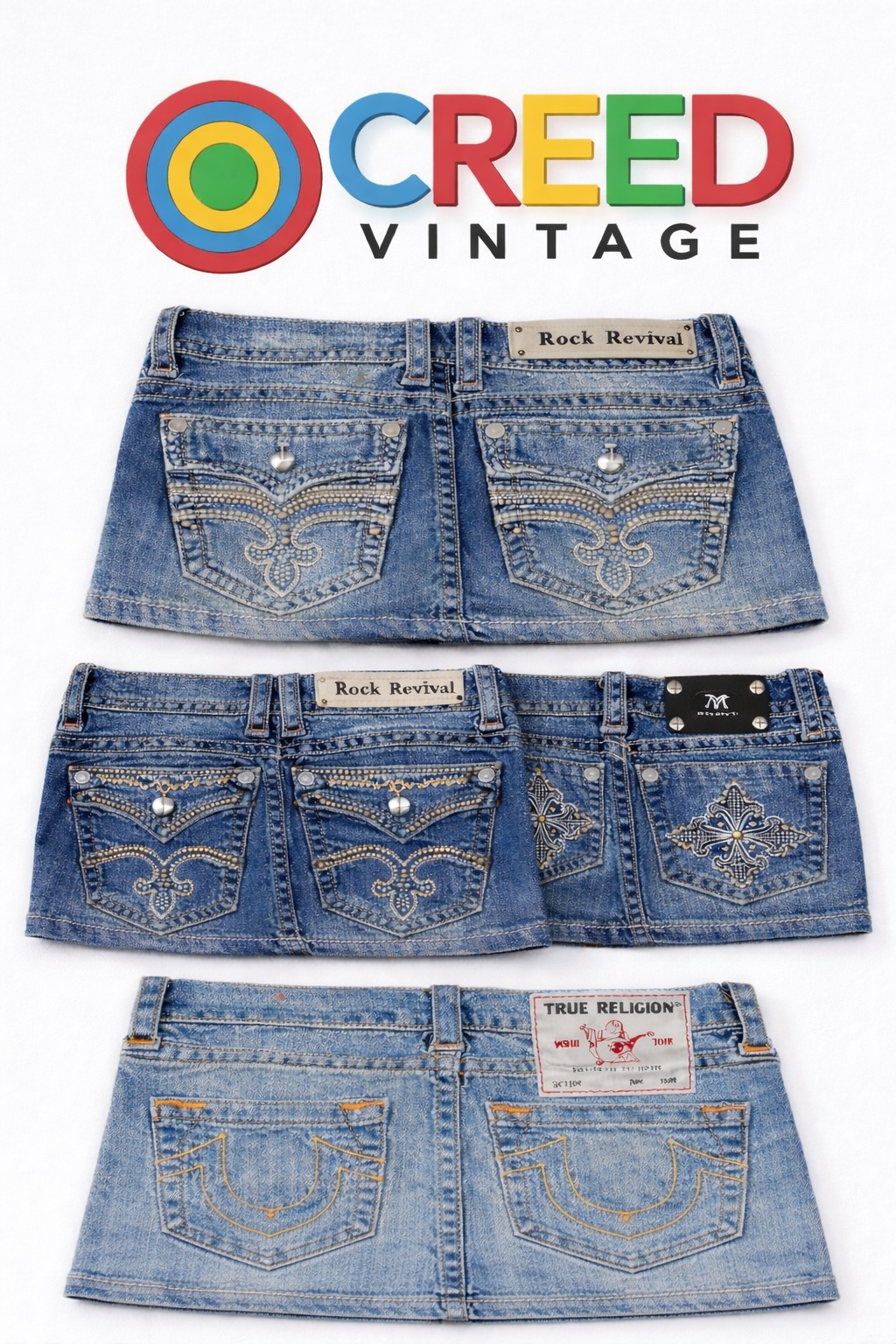 CR5762  Upcycled Branded Skirts