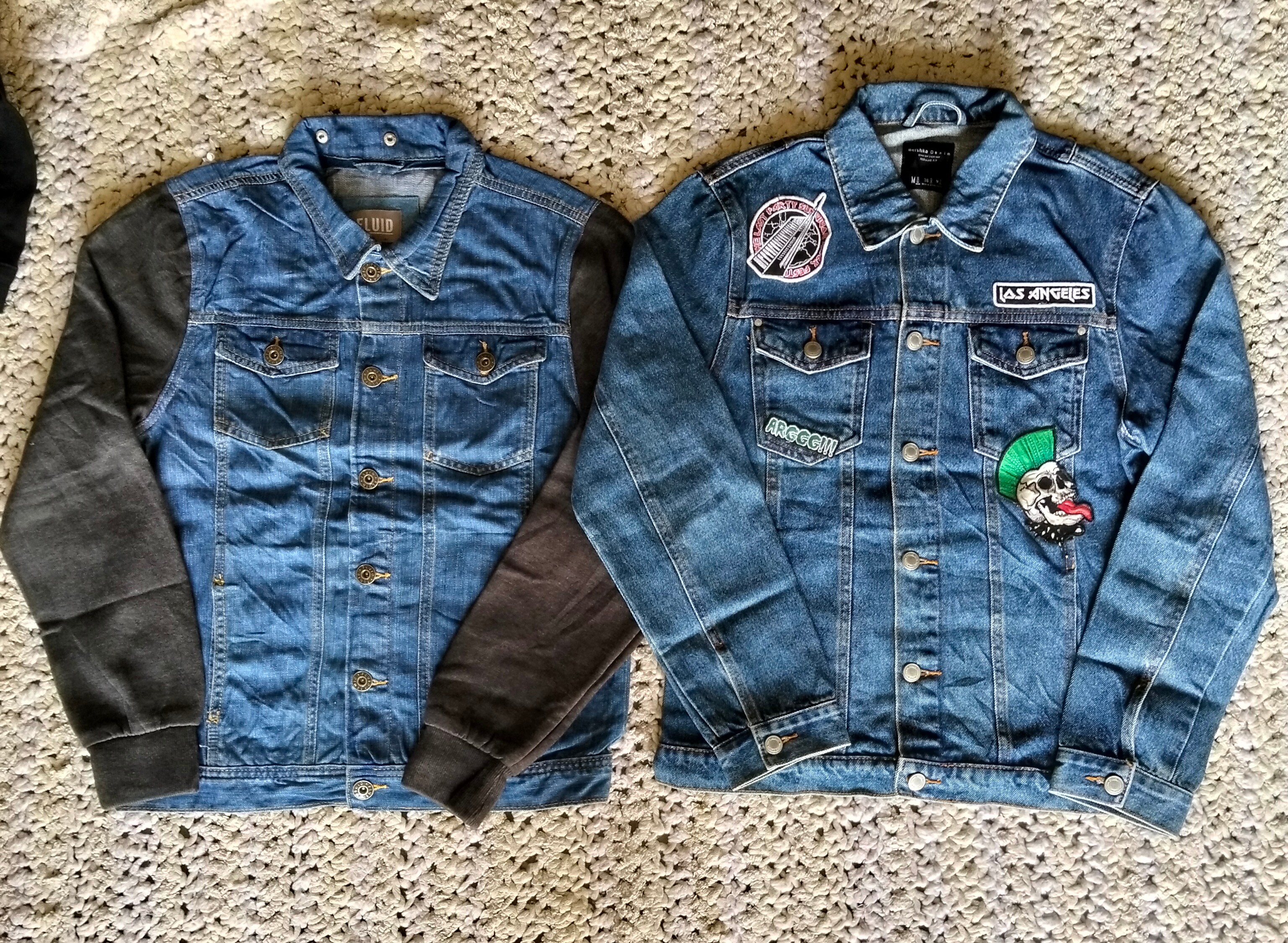 Denim unbranded jacket 15 pieces