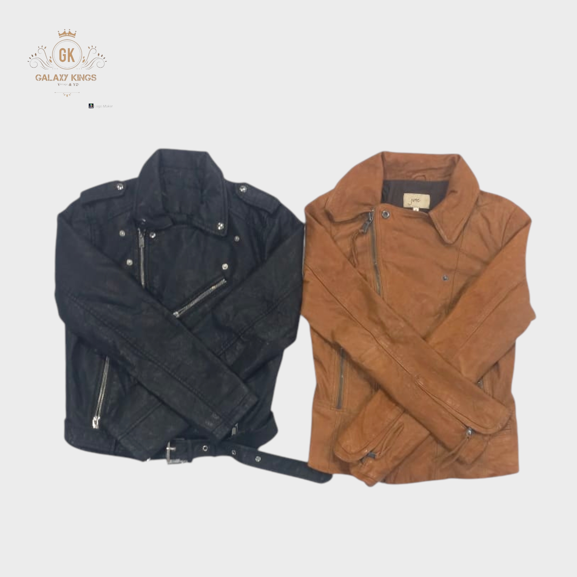 Y2K Leather Biker Jacket