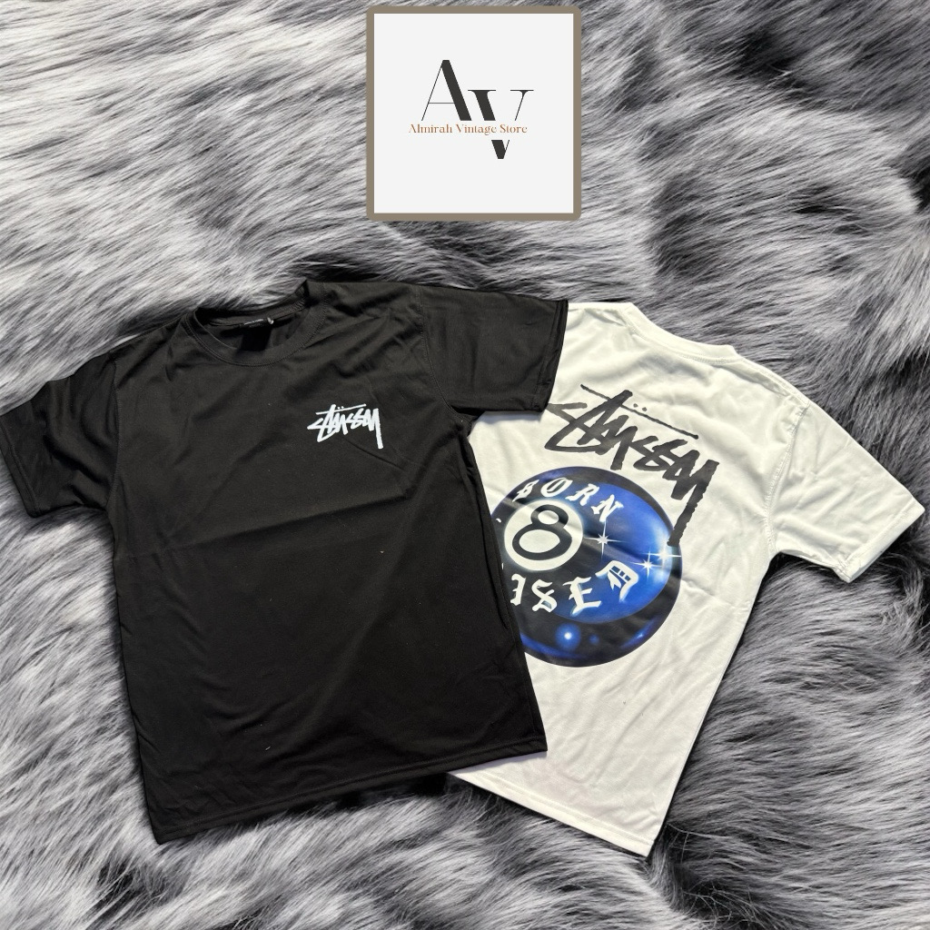 Stussy rework style born rised t shirts