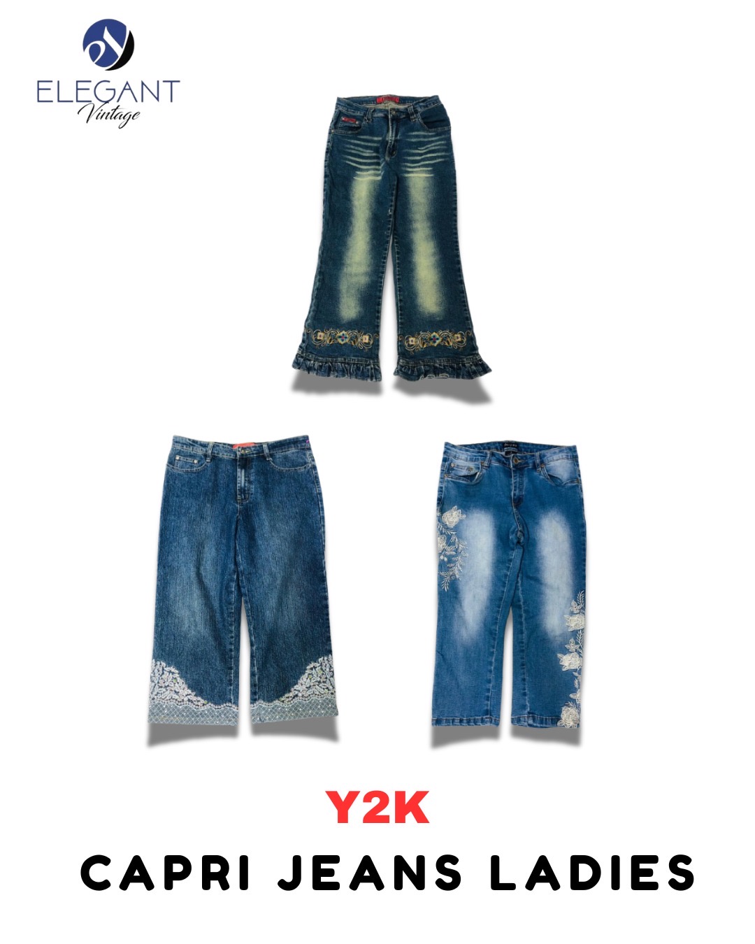 Y2K Capri Jeans Ladies - EV1773