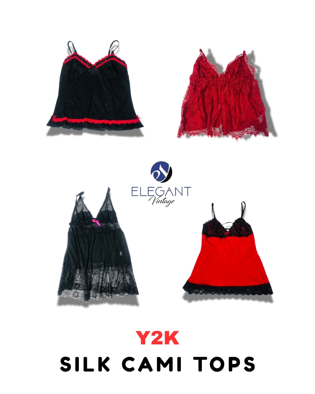 Y2K Silk Cami Tops - EV1787