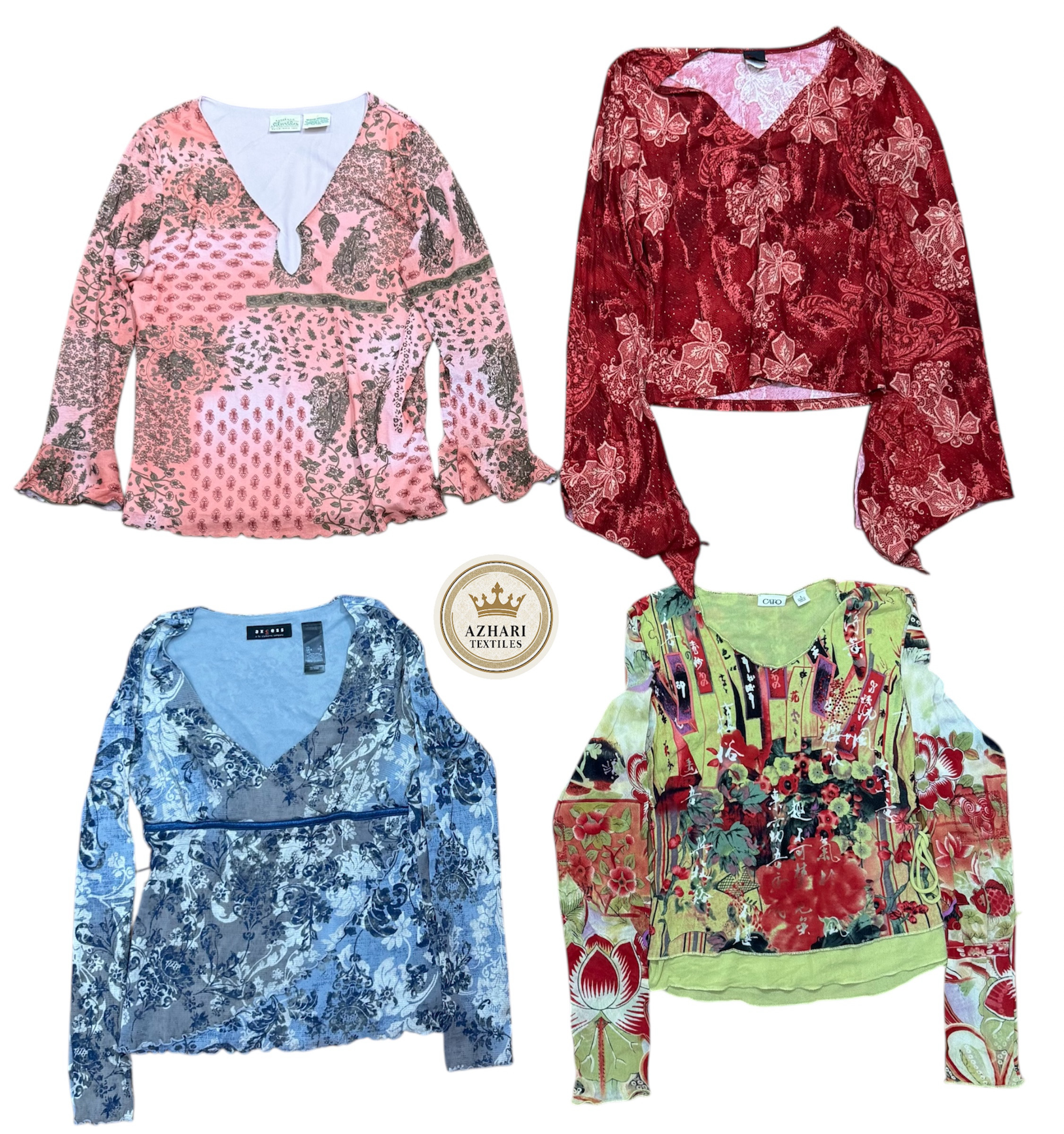 Y2K Grunge vibe full slvesss tops 10 pcs At 270