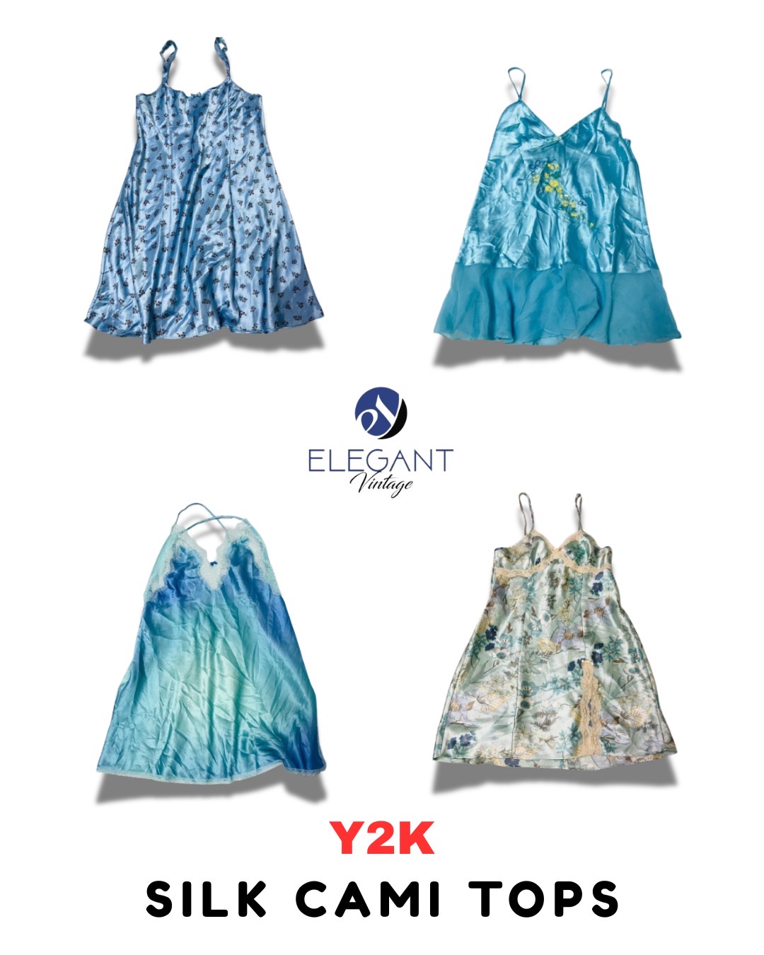 Y2K Silk Cami Tops - EV1803