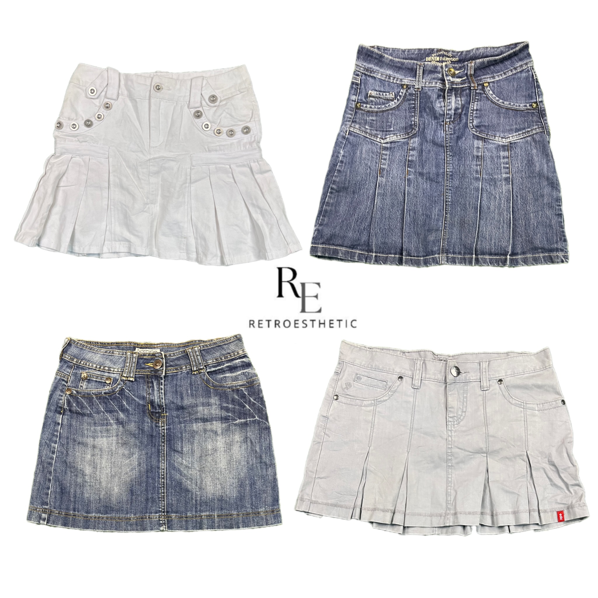 Y2K NYC IT Girl デニムミニスカート RE-2702