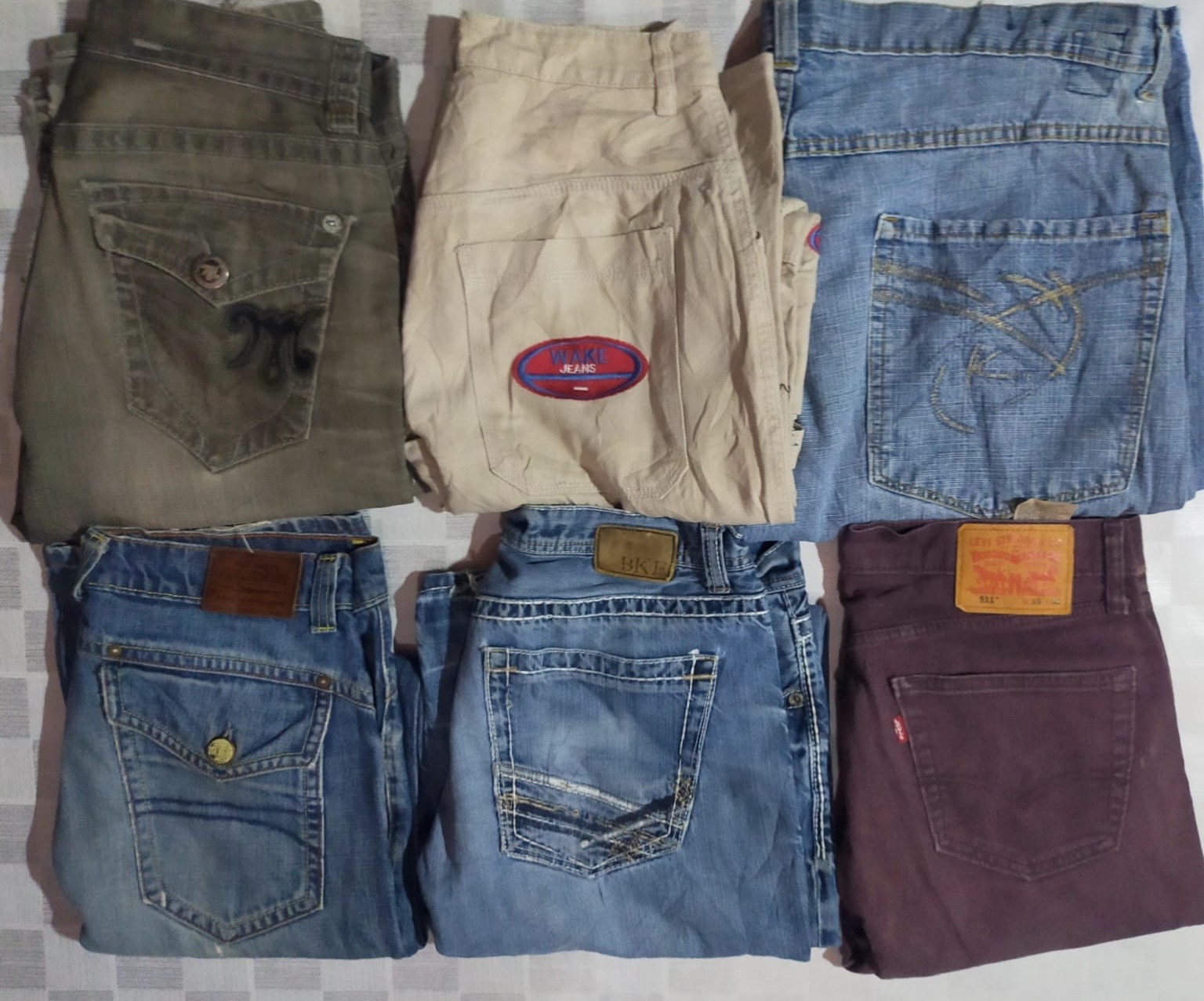 LEVI、Sおよびその他のミックスブランドのバギージーンズ（ID 293）