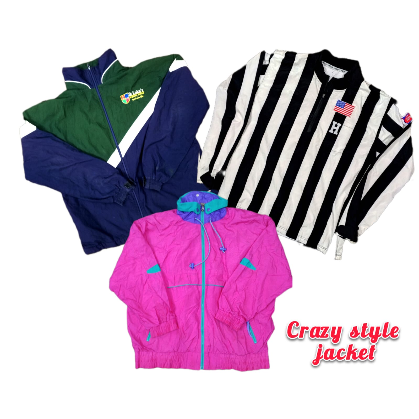 ナイロンの無名のクレイジージャケット