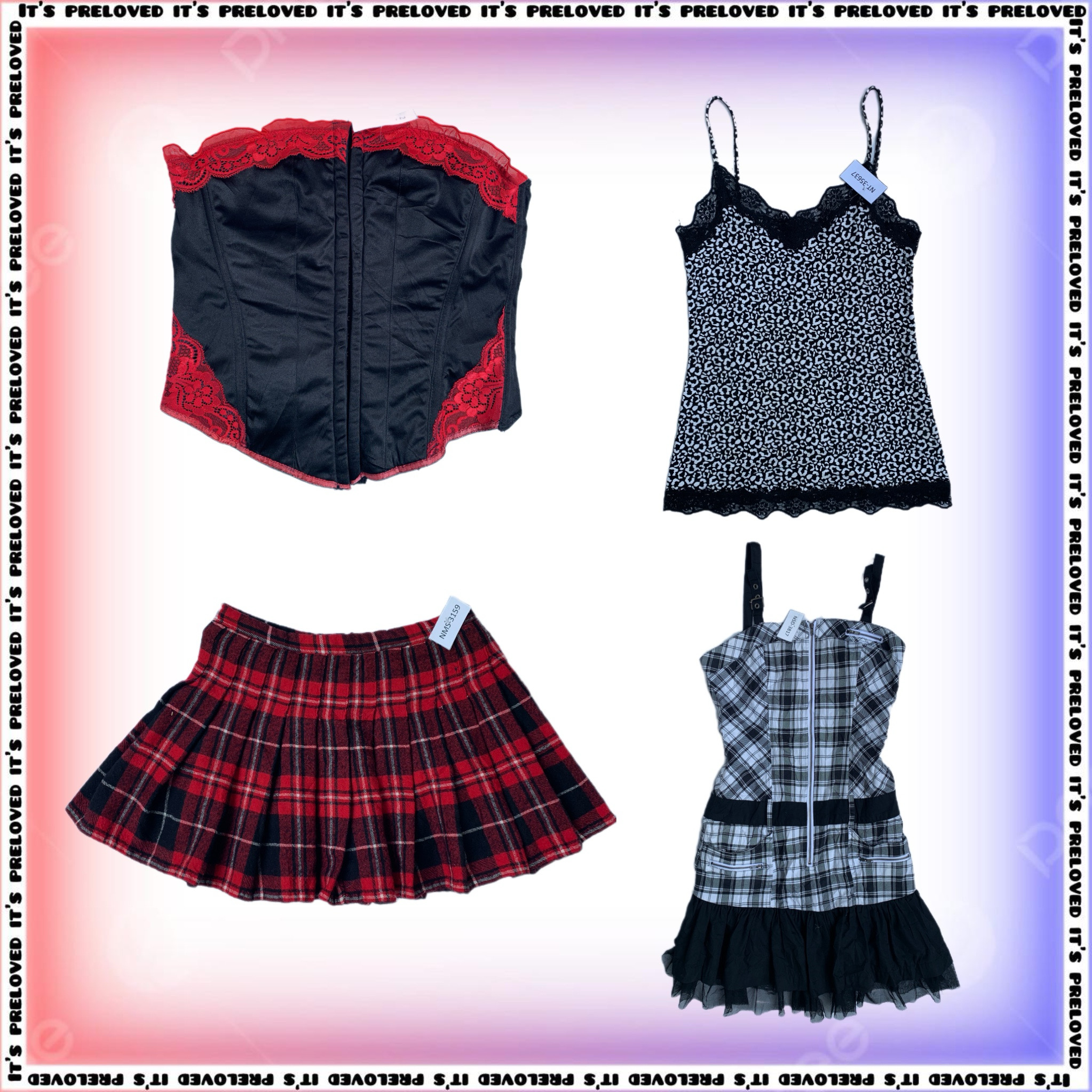 90s Gunge Bundle - Tops, Dresses, Skirts (SS-1799)