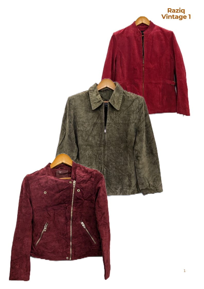 💥 RV1605 Suede Zipper Jackets