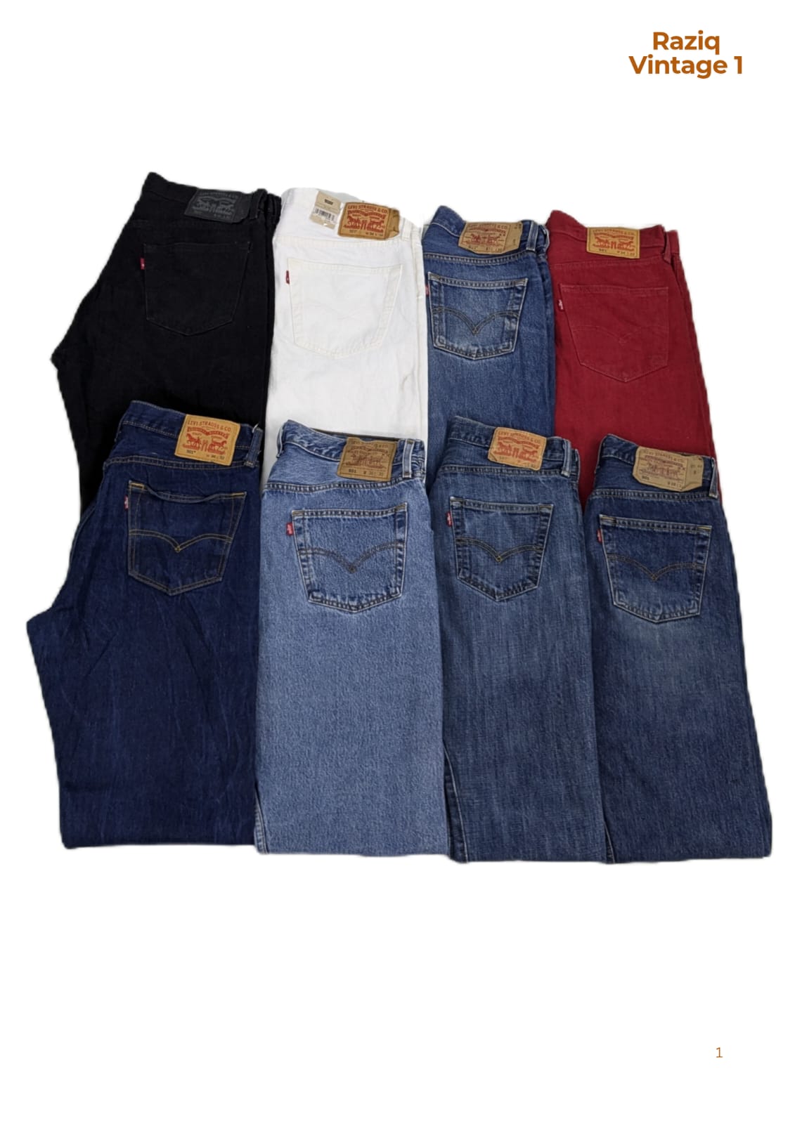 💥 RV1612 Levi's 501 Zipper Jeans